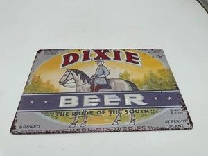 12x8 New Dixie Beer Tin Metal Sign Reproduction Fast Same Day Shipping - Picture 1 of 2