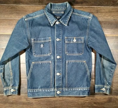 Chaqueta vaquera de granero vintage juvenil L 16 18 Nautica pesada  Foto 1 de 3