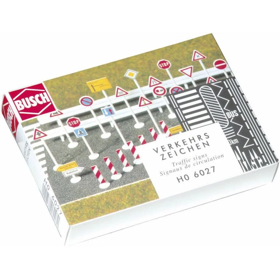 Juego de señales de tráfico Busch 6027 HO Foto 1 de 1