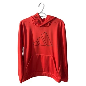 Adidas Hoodie Boys XL Red Fleece Lined Game & Go Training Logo Moisture-Wicking - Picture 1 of 9