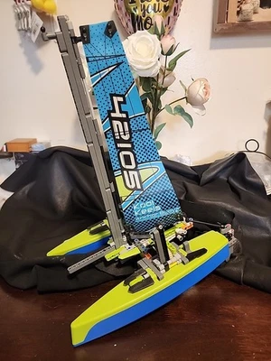 Lego Technic Catamaran 42105 No Manual Almost Complete Missing Some Parts READ - Image 1 of 4