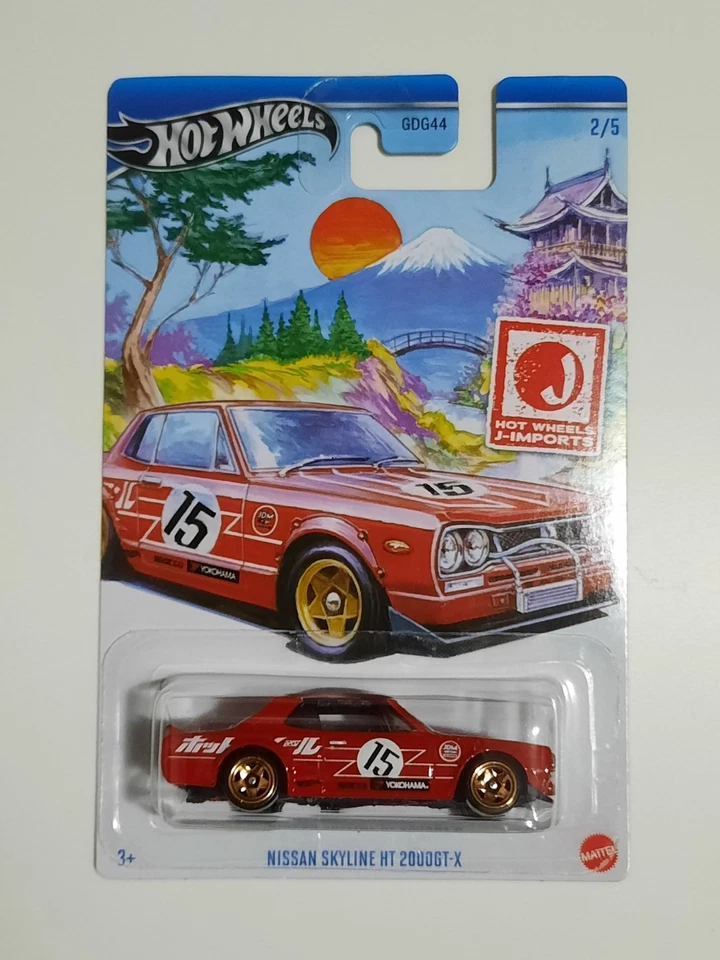 Hot Wheels Mattel Nissan Skyline HT 2000GT-X 2/5 J-Imports - Immagine 1 di 1