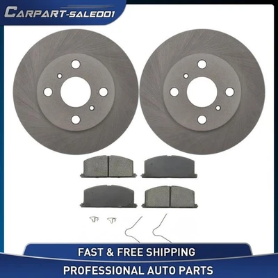 Kit pastillas freno rotores disco delantero 9,36" para Toyota Celica 1990 1991 1,6 L Foto 1 de 4