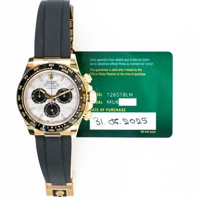 2025 Rolex Cosmograph Daytona, 126518LN, 40mm, Yellow Gold, Meteorite Dial, O... - Image 1 of 4