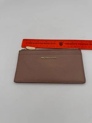 Michael Kors Jet Set Travel Wallet, card wallet. Brown Pebbled - Image 1 of 4