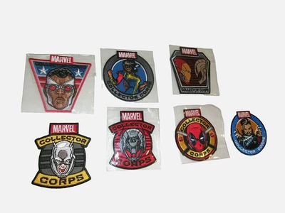 7 Embroidered MARVEL SUPER HEROES Iron Sew Adhesive On Patches NEW FREE SHIPPING - Image 1 of 4