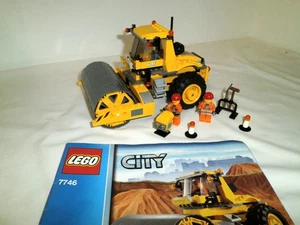 LEGO City #7746 Single Drum Roller 100% Complete w/Instructions & Minifigs - Picture 1 of 10