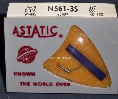 Astatic N561-3s for 641-S3 78 RPM RECORD NEEDLE STYLUS for RCA 75497 RCA 75475 - Image 1 of 2