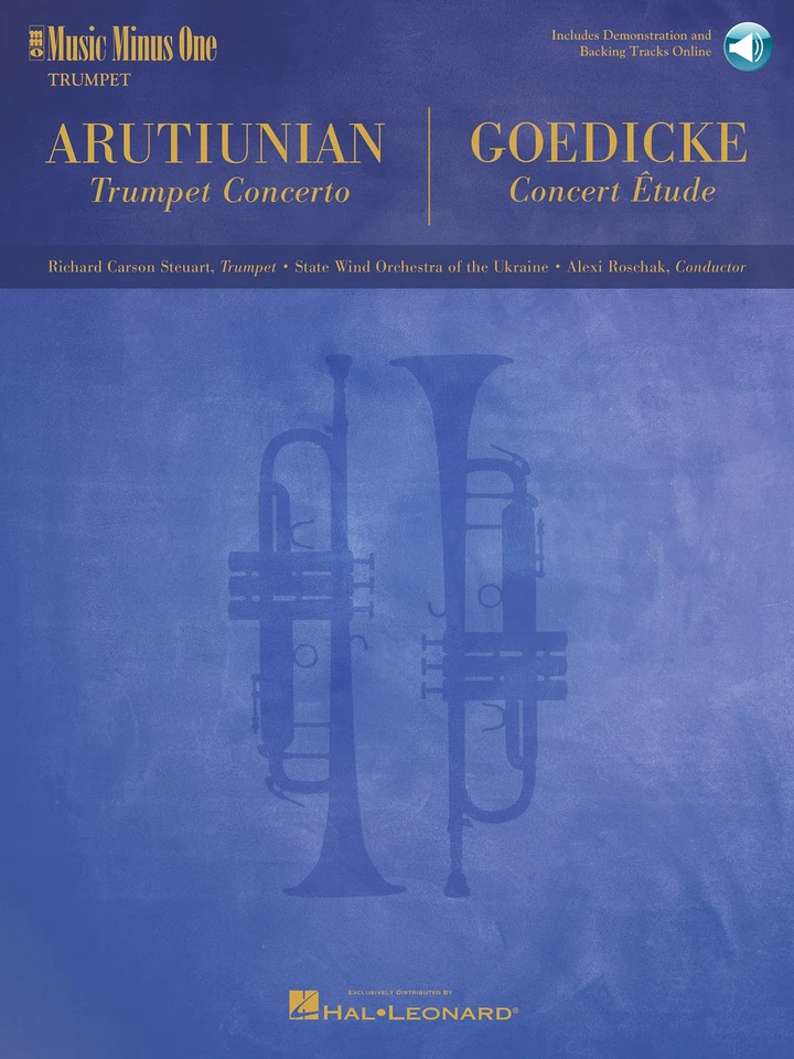 Arutiunian Trumpet Concerto Goedicke Concert Etude Sheet Music Minus One Book - Image 1 of 1