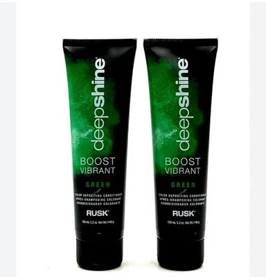 Кондиционер осаждающий RUSK Deepshine Boost яркий зеленый цвет 5,2 унции - 2 упаковки - Изображение 1 из 2