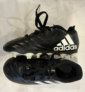 Adidas GOLETTO VIII Football Boots (Size 9UK) Black 2019 Moulded White Studs - Picture 1 of 9