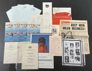 Cunard QE2 Caronia Memorabilia Cruise Daily Programme Cocktail List Deck Plan - Picture 1 of 11