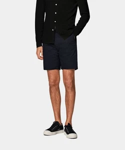 Pantalones Cortos Chinos Suitsupply Para Hombres Azul Marino Tela Italiana Informales Talla - 50, M/L - Imagen 1 de 8