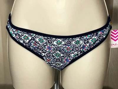 Juniors Raisins Low Rise Swim Bottom L Bikini Brief Maybe In Morocco Navy - Image 1 of 4