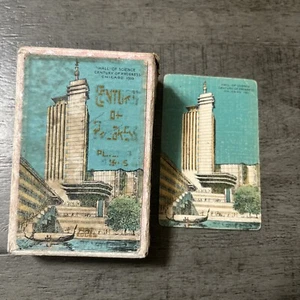 VINTAGE 1933 POKER SPIELKARTEN DECK - 1933 WELTAUSSTELLUNG CHICAGO, IL - Bild 1 von 12