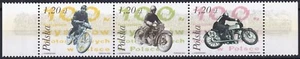 Poland 2003 Motorcycles 3 MNH stamps - Picture 1 of 1