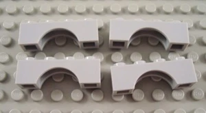 LEGO Lot of 4 Light Bluish Gray 1x4 Arch Brick Parts - Picture 1 of 1