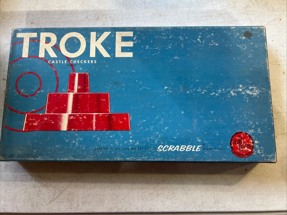 1961 TROKE Castle Checkers Board Game Vingtage 100% Complete Strategy EUC!! - Image 1 of 4