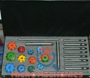 CARBIDE TIPPED VALVE SEAT CUTTER SET 24 PCS 1.1/4" TO 1.7/8" 45 + 30,70 DEG - Picture 1 of 1