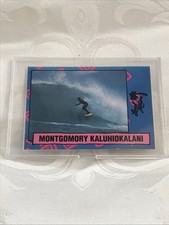 MONTGOMORY “BUTTONS” KALUHIOKALANI SP 1987 ASTROBOYZ VINTAGE SURF TRADING CARD