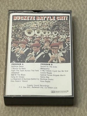 Buckeye Battle Cry! Ohio State University Marching Band OSU Columbus OH Cassette - Image 1 of 4