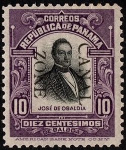 Canal Zone Stamp Scott #30 Mint NH F-VF - 10 Cents Violet & Black Portrait Issue - Picture 1 of 1