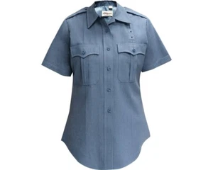 NWT FLYING CROSS 155R84 WOMEN'S 36 SHORT SLEEVE JUSTICE SHIRT FRENCH BLUE - Picture 1 of 1