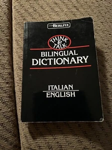 Think and Talk Italian/English By Berlioz Bilingual Dictionary. Not Ex-library. - Picture 1 of 16