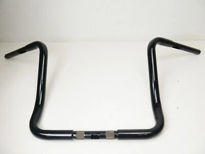 Manillar LA Choppers negro brillante 1-1/4" 14" Ape Hanger 1996-2018 Harley Touring Foto 1 de 4