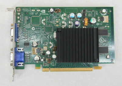 NVidia GeForce 6200 DUAL PORT VGA PCIe 64MB VIDEO Turbocache P262 IBM 39J6213 - Image 1 of 3