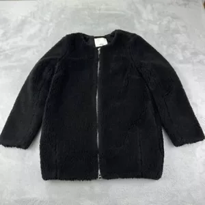 Wilfred schwarzer Sherpa Mantel Damen Größe XXS - Bild 1 von 9