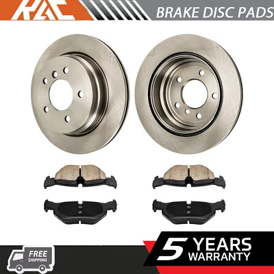 Rear Disc Brake Rotors & Brake Pads for 2007 2008 2009 2010-2013 BMW 328i 328Xi - Image 1 of 4