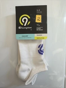 Champion C9 Training Women's Super No Show Socks 2 Pack Shoe Size 5-9 - Picture 1 of 2
