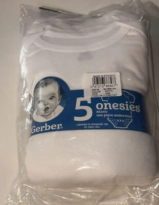 Baby Bodysuit 5 pack 24 months White Short Sleeve One Piece-Cotton Camisoles - Picture 1 of 15