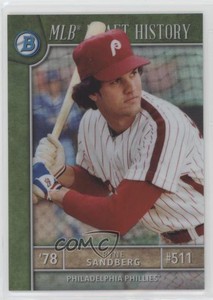 2017 Bowman Draft MLB Draft History Refractor /250 Ryne Sandberg #MLBD-RS HOF