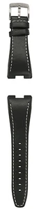 Wrist Watch Band 30mm Leather Camel Active Series 6000 Dark Blue Curved Ends #67 - Picture 1 of 1