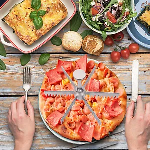 Pie & Cake Marker Aluminum Alloy Guideline and Portion Divider Cake Cutter 6 Cut - Picture 1 of 5