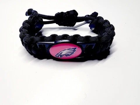 Philadelphia Eagles Pink Adjustable Charm Bracelet Fan Apparel & Souvenirs NFL Cover