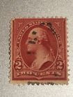 US Postage Stamp George Washington Two Cent 2¢ Red Stamp 1894 Shield Very Rare