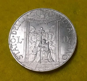 VATICANO 10 LIRE 1950 PIO XII° ANNO SANTO FDC ITALMA - Foto 1 di 4