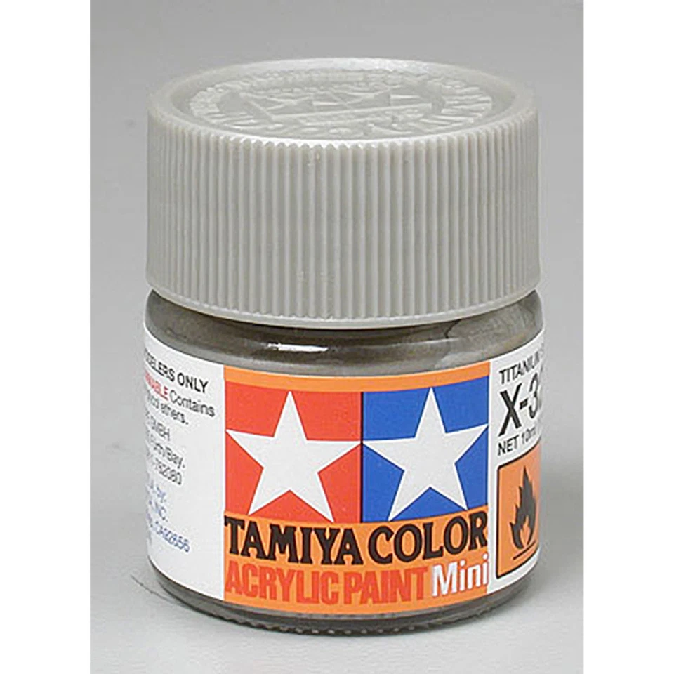 Tamiya Acrílico Mini X32Metalic Titan Slvr TAM81532 Plástico Pintura Acrílico Foto 1 de 1