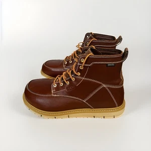 Keen Utility Mens Cincinnati Tuscan Red/Leather Work Boots Luft Cell Size 12 D - Picture 1 of 8