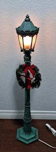 Weihnachten Urlaub Lampenmast grün viktorianisch Willkommen Schild 38" Vintage neu im Karton! - Bild 1 von 5