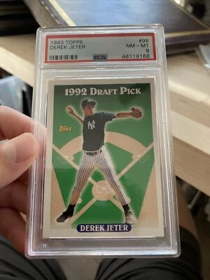 1993 Topps Derek Jeter New York Yankees #98 Baseball Card Psa 8 - Image 1 of 2