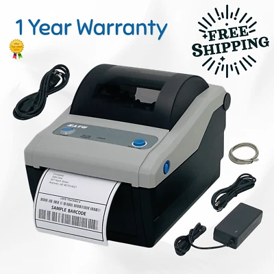 SATO CG412DT - Compact Direct Thermal Barcode Label Printer + 1 Year Warranty - Image 1 of 4