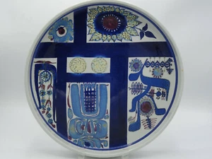 ROYAL COPENHAGEN 121 / 3293 FAJANCE GLAZED LARGE ROUND SHALLOW TRAY 12.5" Dia - Picture 1 of 6