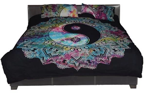 Mandala Duvet Cover Indian Hippie Twin Queen Doona Quilt Cover Boho Bedding Set - Picture 1 of 3