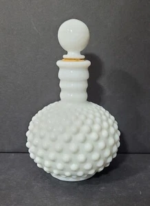 Anchor Hocking Milchglas Nagel Parfüm Flasche - 6 1/2 Zoll hoch - sehr gut - Bild 1 von 4