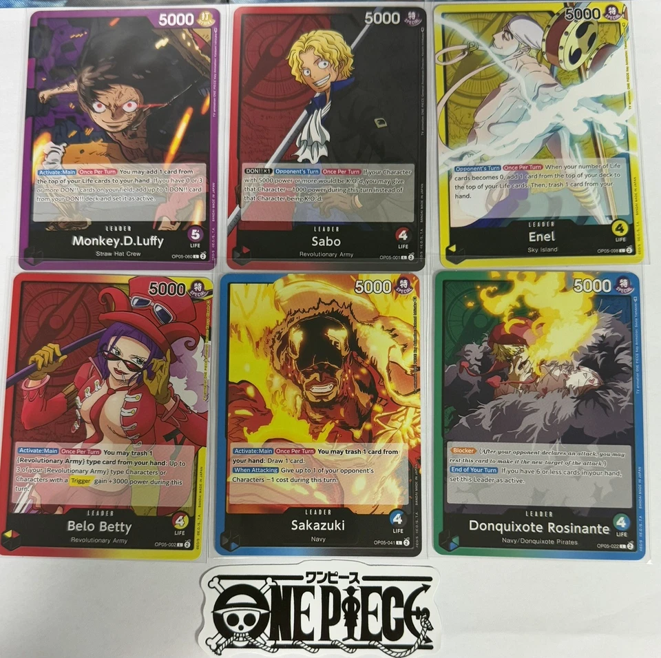 One Piece OP05 Leader Pack - All Six Leaders - English - TCG - Mint - Image 1 of 1
