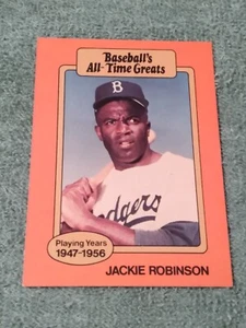 1987 Baseball's All-Time Greats Brooklyn Dodgers Hall of Famer Jackie Robinson - Picture 1 of 2